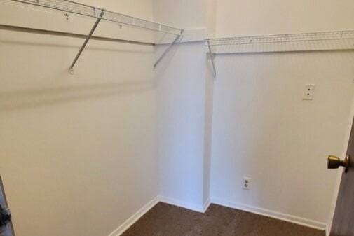 Generous closet space
