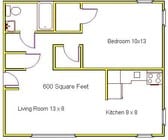 1BR/1BA
