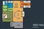 1HAB/1BA