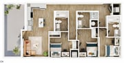 3 habitaciones/3 baños - C4
