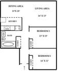 Garden Level Two Bedroom