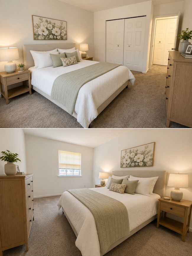 Two Equal-Sized Bedrooms - Fountain Court Townhomes