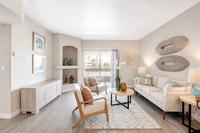 Step into the inviting living area of Falling Water, designed for comfort and style. Natural light floods the space, enhancing the modern decor. Ideal for relaxation or entertaining. Schedule a tour today and envision your new home.
