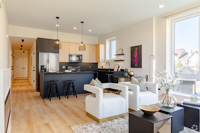 2BR 2BA - Kitchen/Dining/Living