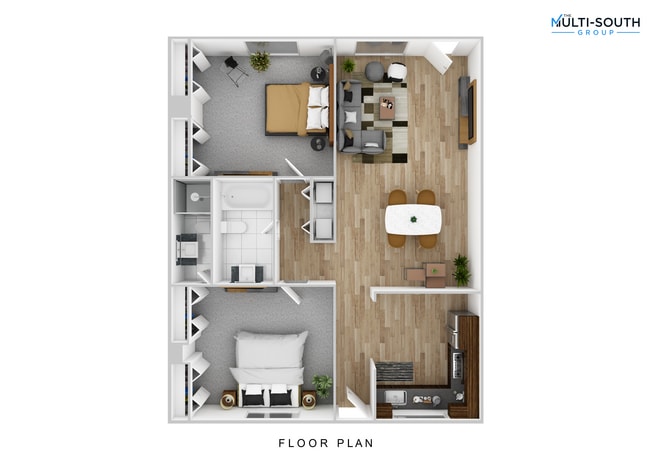 2 bedroom 2 Bath