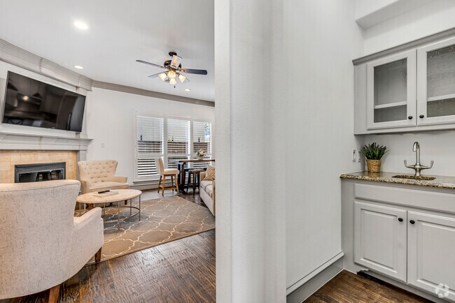 4 BR, 3.5BR - 3,335SF - Bar/Living Room - 4344 Cole Ave