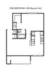 1 BR, 1 BA- 629 SF