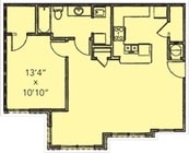1 BA with lounge