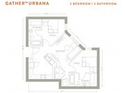 2 Bed, 2 Bath Corner