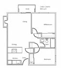 The Morrison Two Bedroom One Bathroom