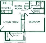1BR/1BA