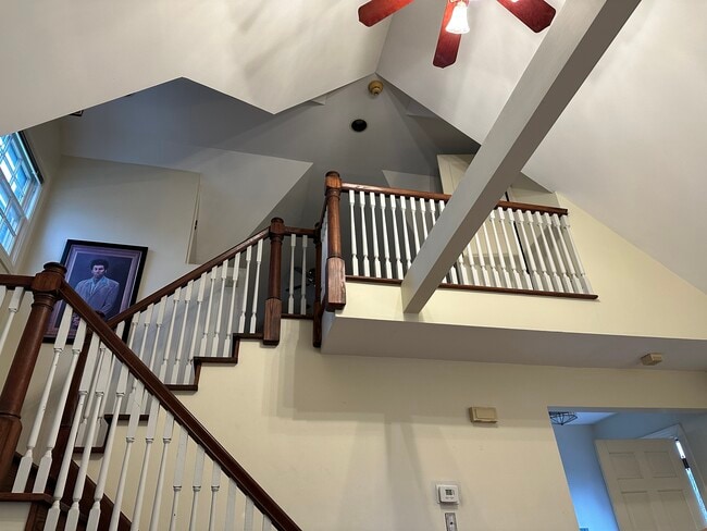 Stairs up to loft Bedroom - 1203 E 25th St Unit Luxury Garage Apt