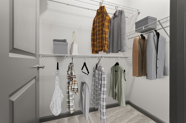 Plenty of storage for everything you love in your walk-in closet.