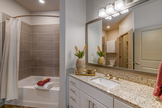 2BR, 1BA - 1,105SF - Primary Bathroom