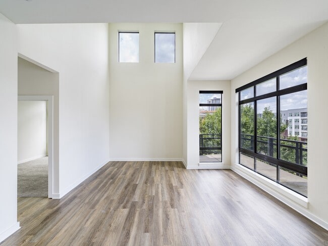 Soaring ceiling heights add to the spacious feel of each home.
