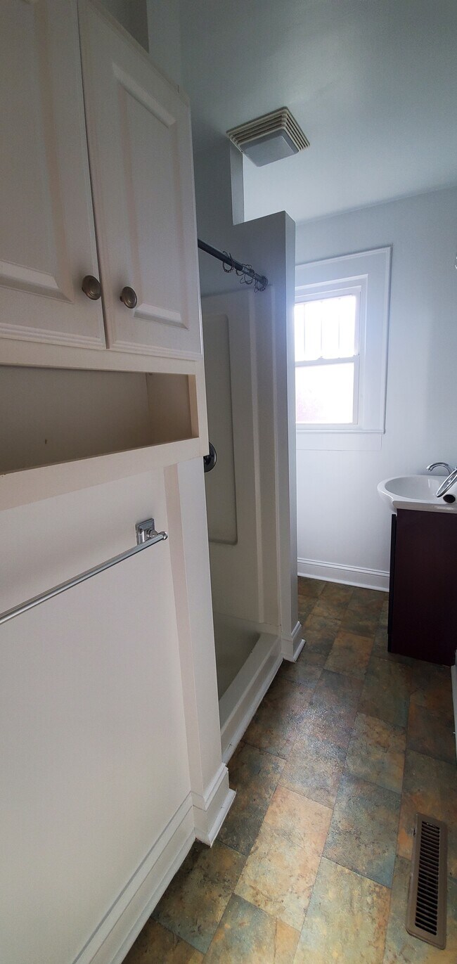 Bathroom with stall shower - 2401 Spring Garden St Unit B