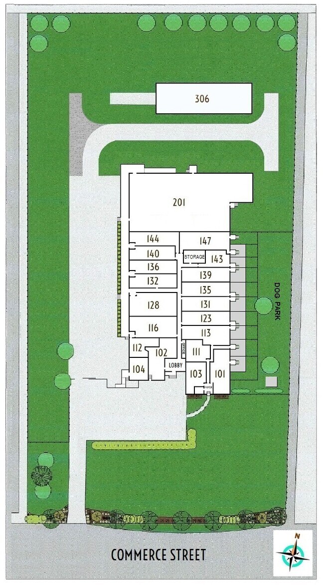 E-Co Site Plan - East Commerce Live/Work Lofts