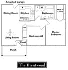 2BR/1BA