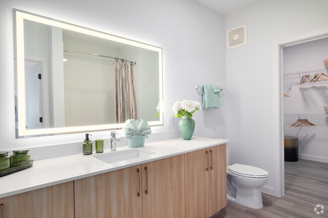 A1 - 1BR, 1BA - 740SF - Primary Bathroom