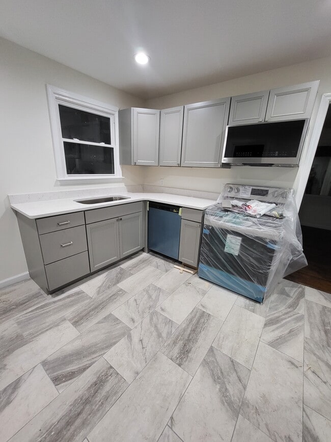 Kitchen (while still under construction) - 1512A Sweetbriar Ave Unit A