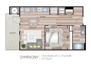 Symphony (Balcony in select units)
