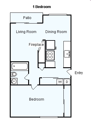1BR/1BA - 1BR/1.0BA