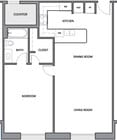 C - 1 BR 1 BA