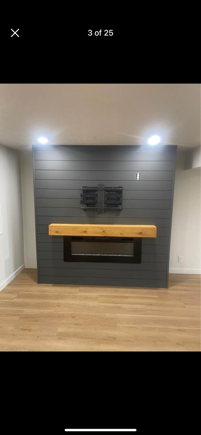 Chimenea eléctrica y soporte para TV