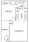 1BR/1BA