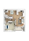 Explore this captivating floor plan, offering both style and space in a cozy retreat.