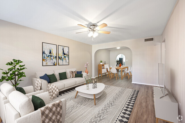 Living Area, Dining Area, Kitchen - MEMORIAL VILLAGE Rental