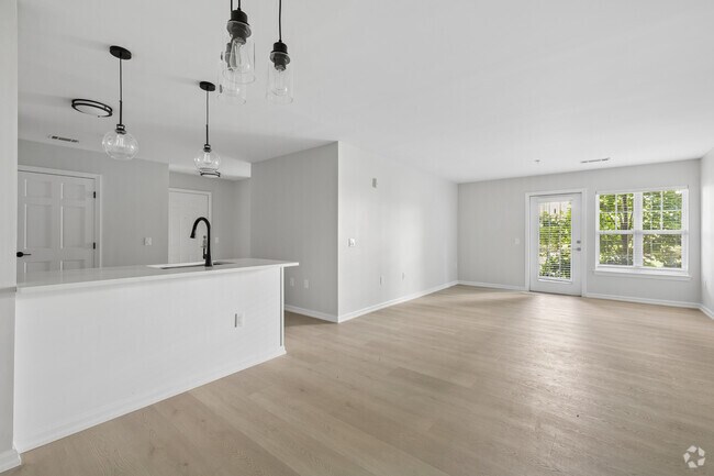 2BR, 2BA - 1,237SF - Kitchen and Living Room