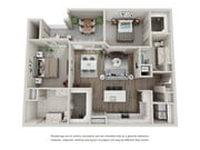 C1: 2bed 2bath