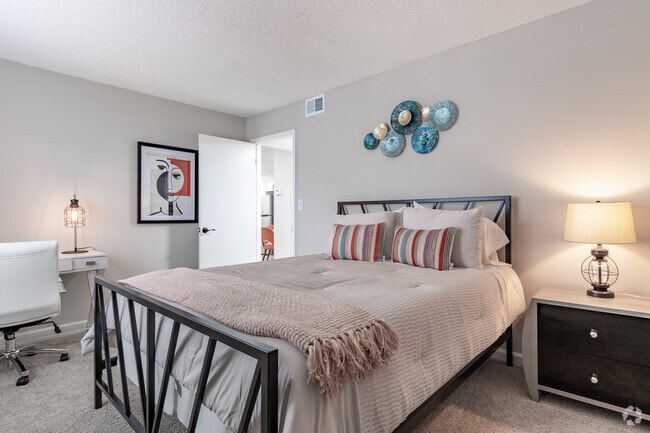 2BR, 1BA - 909SF Primary Bedroom