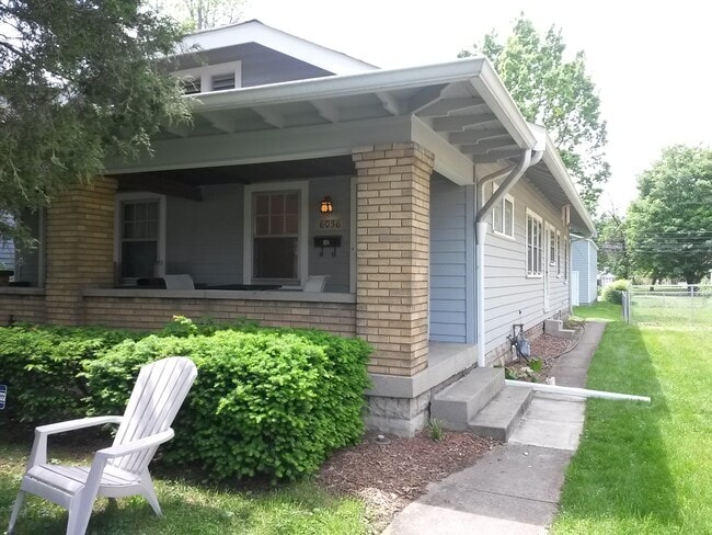 Front of home - 6036 N College Ave Casa Adosada