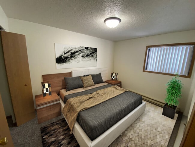 Dundee Bedroom - Silver Leaf Apartments (North Fargo)