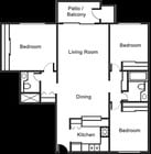 3 Bedroom 2 Bath