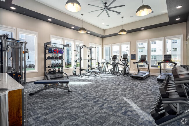 State-of-the-art athletic club with cardio and strength training equipment - The Hightone