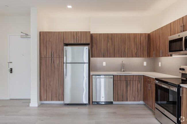 Spacious modern kitchens - 1BR 1BA - 604SF