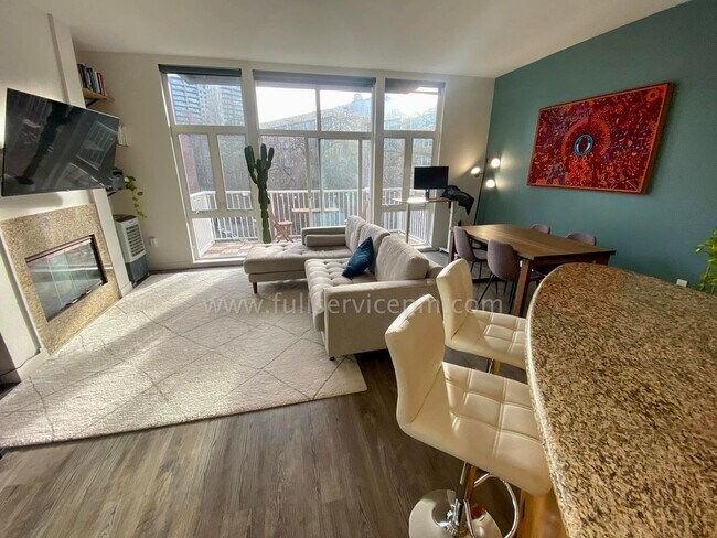 Photo - Stylish Capitol Hill Loft Condo w/ Floor-to-Ceiling Windows, Gas Fireplace Unit 605