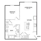A1HC | 1x1 | 696 sq ft