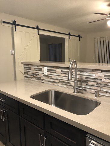 remodeled unit/kitchen - Apricot Pit Apartments