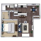 Millennium_1 bed 1 bath_638 sq ft
