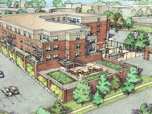 Rendering - Foxford Station Apartments