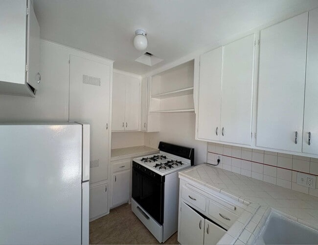 kitchen has backdoor exit