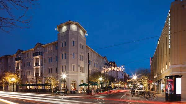 West Village in the Evening - Lennox at West Village Apartments