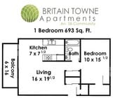 Large 1BR/1BA