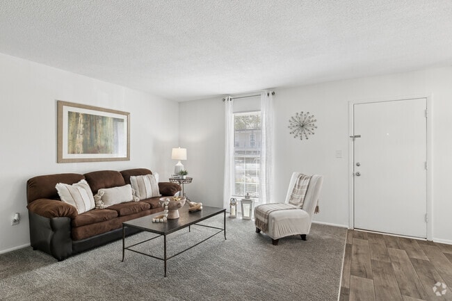 The Norway - 2BR, 1.5BA - 850SF - Living Room - Carolina Crossing