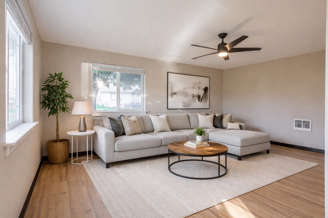 Living Room Virtually Staged - 800 S 6th Ave