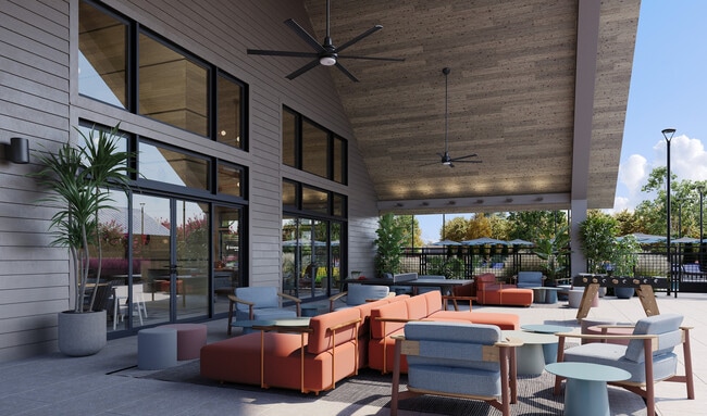 Oxenfree West Oak outdoor lounge.